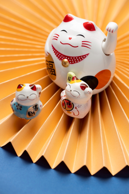 Mèo thần tài, tượng mèo, mèo may mắn, dễ thương, vẫy chào, Lucky cat, cat figurine, lucky cat, cute, waving -  Free 2