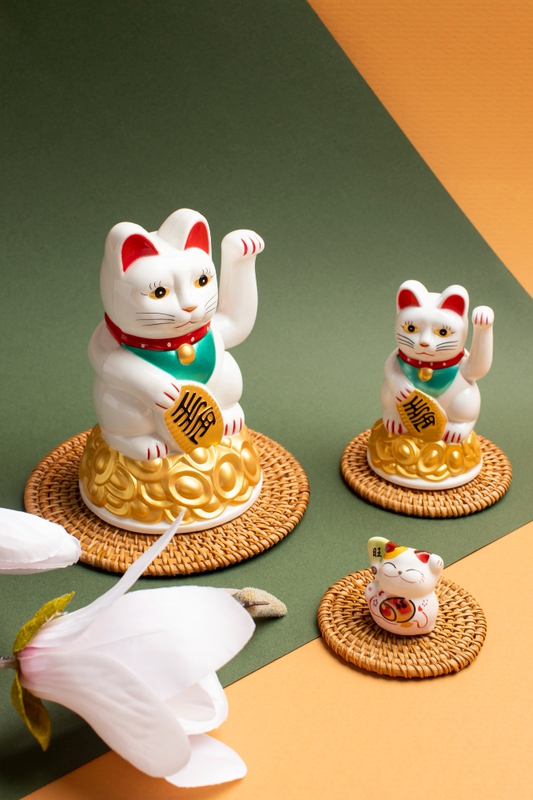 Mèo thần tài, tượng mèo, mèo may mắn, dễ thương, vẫy chào, Lucky cat, cat figurine, lucky cat, cute, waving -  Free 1