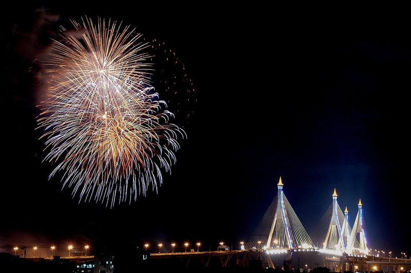 Pháo hoa, phát sáng, chúc mừng năm mới, không khí năm mới, fireworks - songchai 3