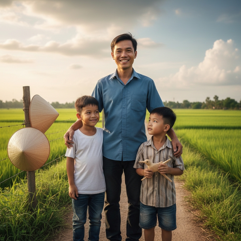 tạo ảnh ba anh em dũng tiến trường . Với đặc điểm phong cách...