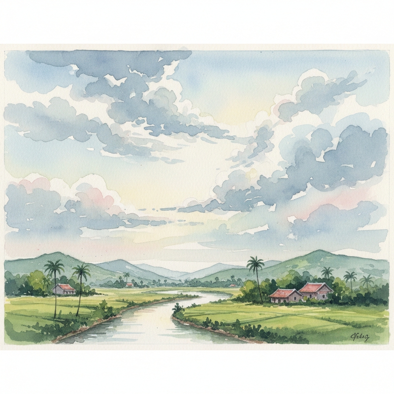 vẽ mây. Với đặc điểm Phong cách: Màu nước (water color) . Nếu...