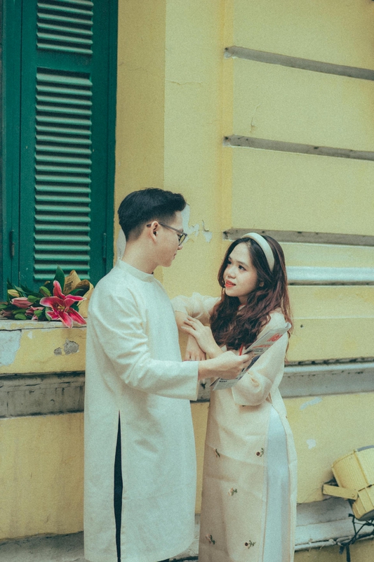 Cặp đôi, áo dài, Tết - Toàn Văn 2