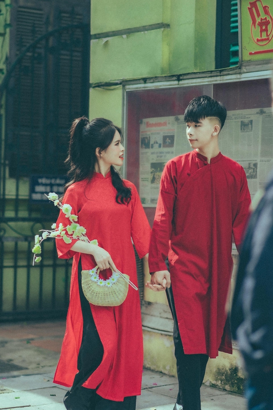 Cặp đôi, áo dài, Tết - Toàn Văn 28