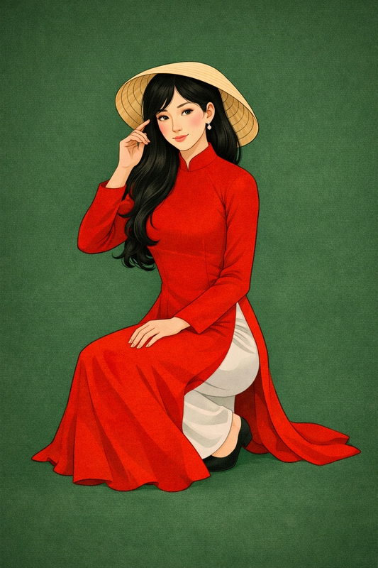 Cô gái, trang phục việt nam, trang phục truyền thống 3