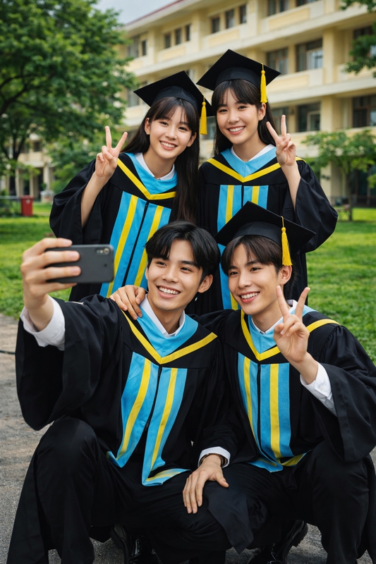 Chàng trai, cô gái, tốt nghiệp 7