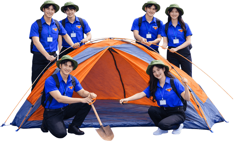 Chàng trai, cô gái, đoàn thanh niên