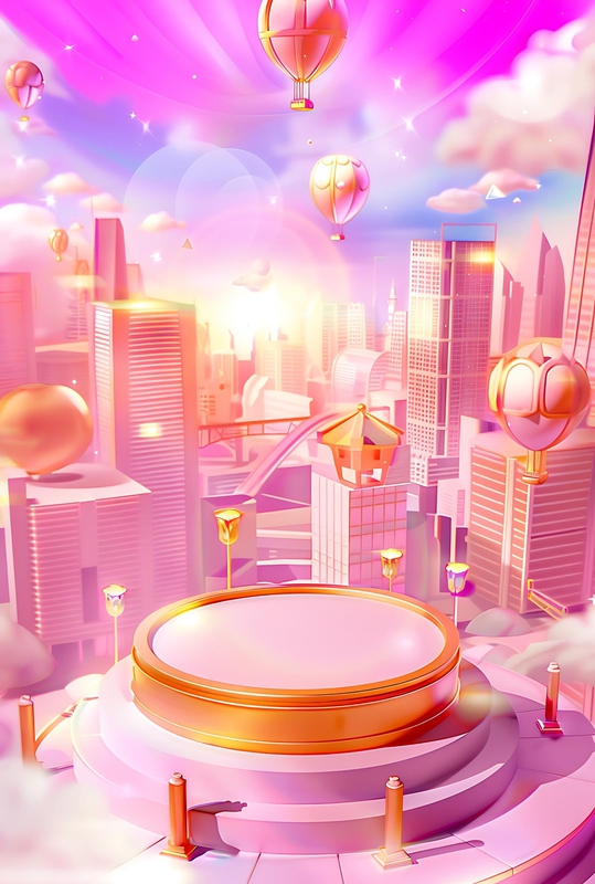 Quảng cáo, pink background 1