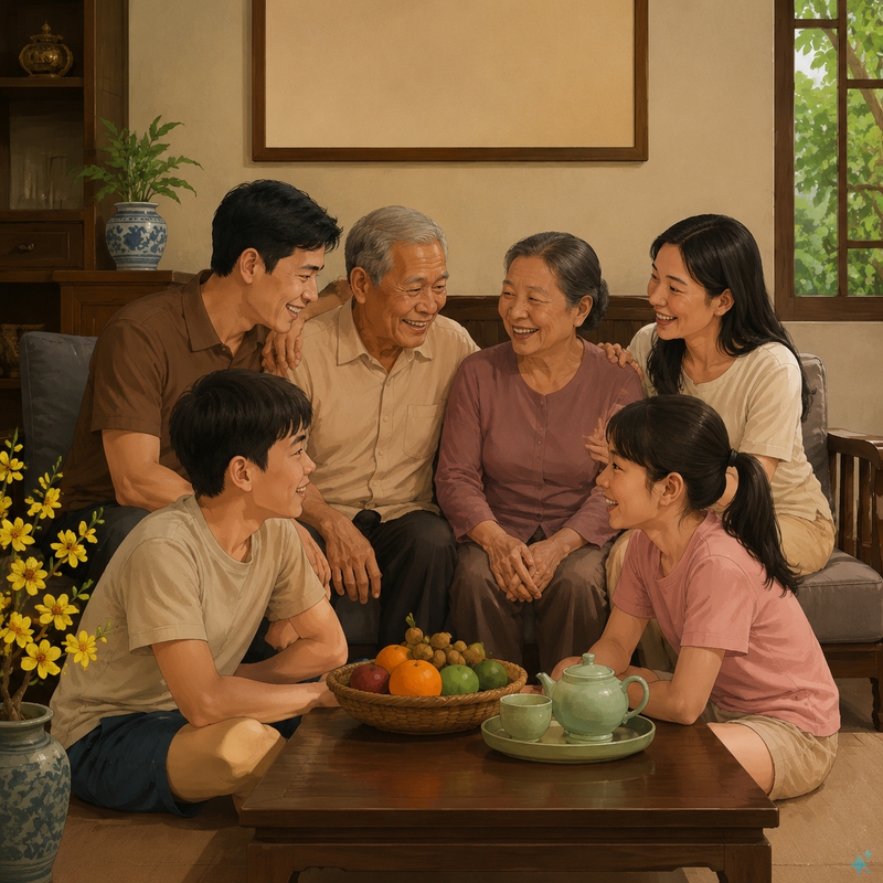 Làm ảnh hoạt hình anh chị em xum vầy . Với đặc điểm phong cách thực tế . Nếu người dùng...