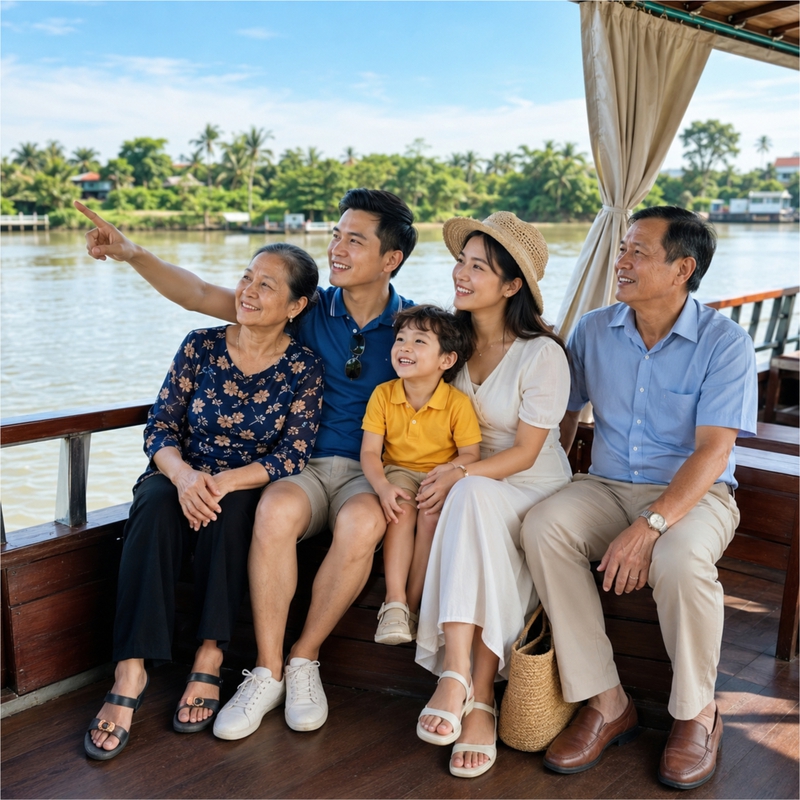 Gia đình, đi thuyền 7