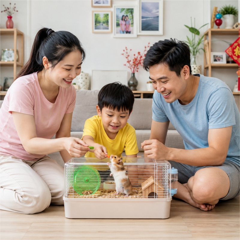 Gia đình, cho thú cưng ăn 6