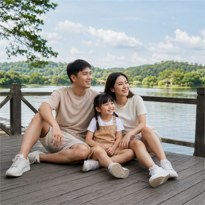 Gia đình, ngắm cảnh 3
