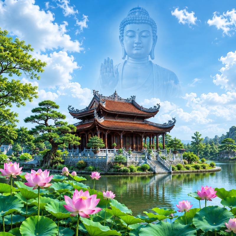 Chùa, bóng ảnh Phật 3