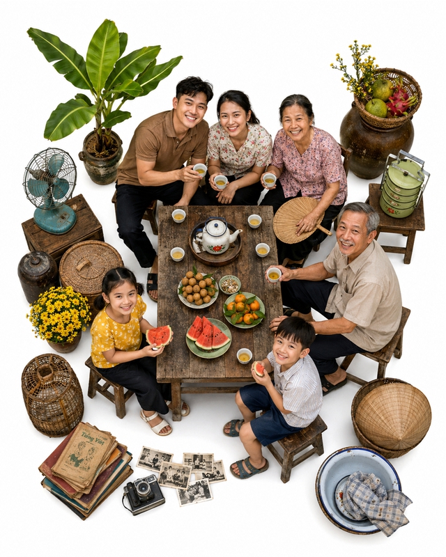 Gia đình, dùng bữa