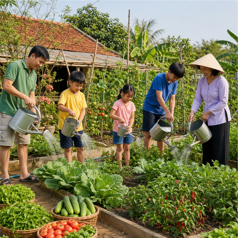 Gia đình, làm vườn 2