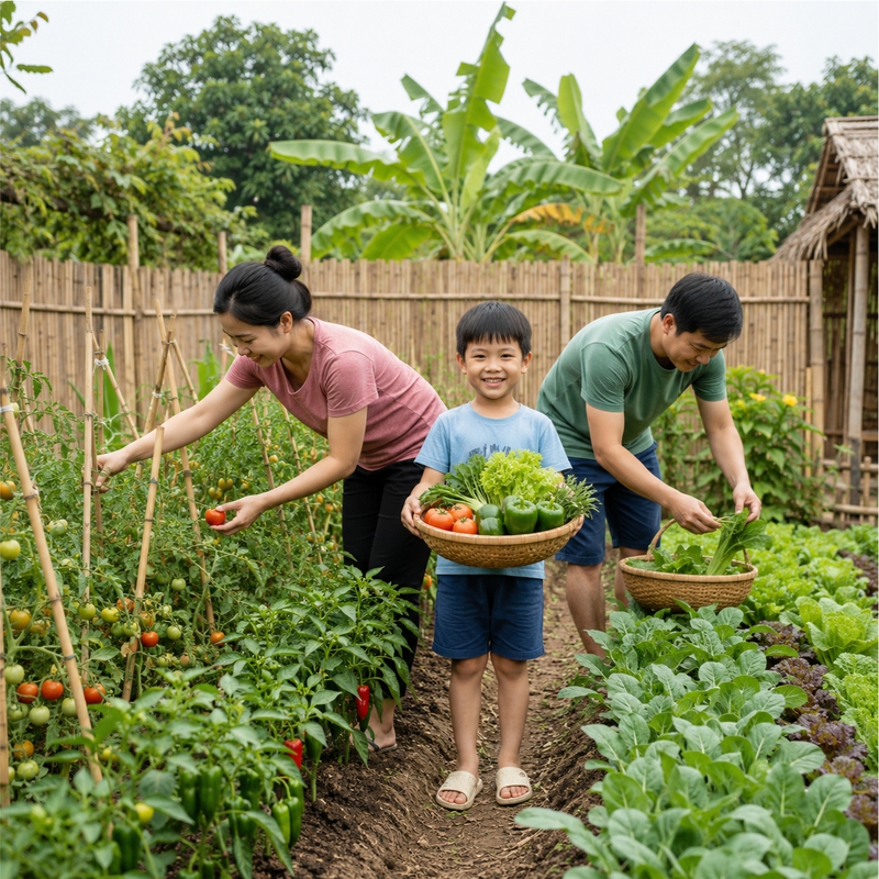 Gia đình, làm vườn 5