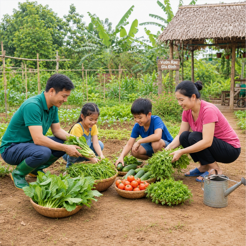 Gia đình, làm vườn 7