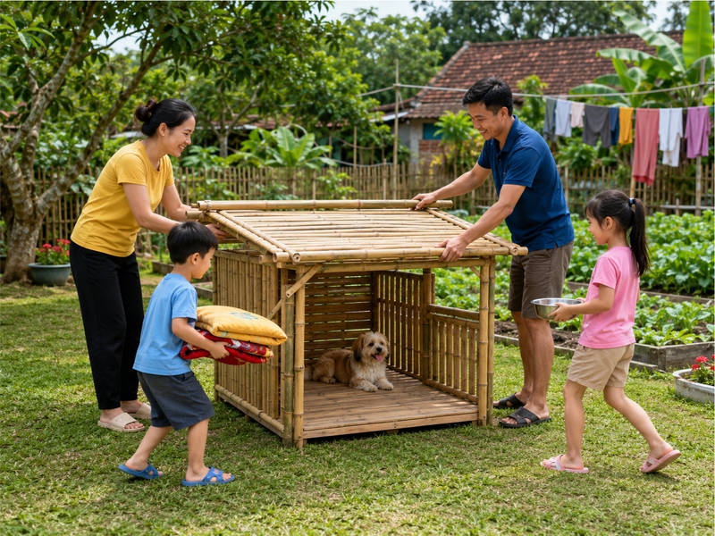 Gia đình, làm nhà cho thú cưng 3