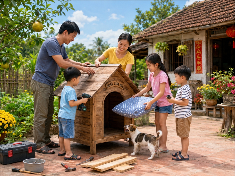 Gia đình, làm nhà cho thú cưng
