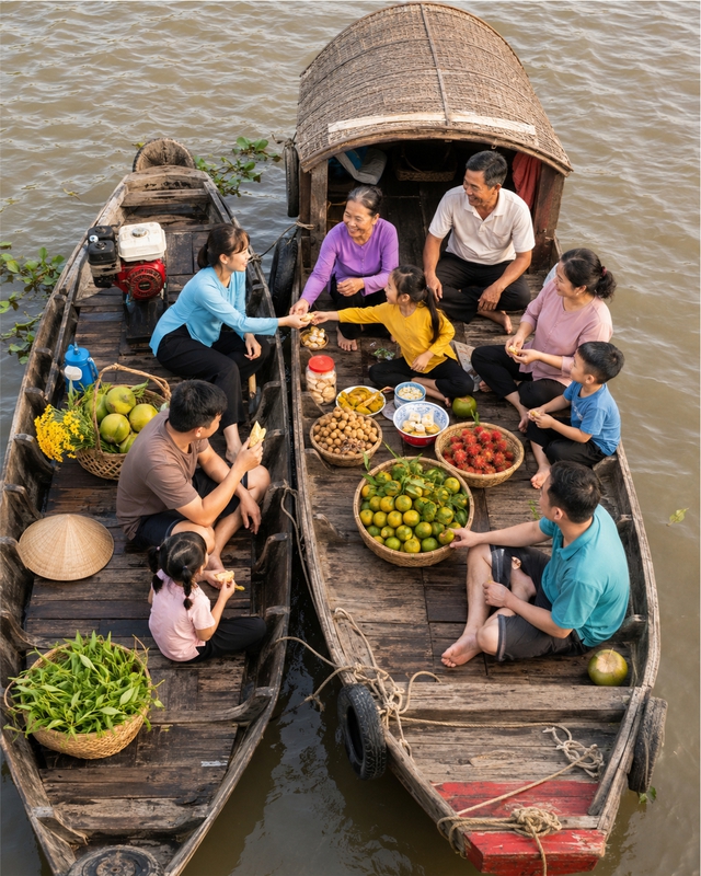 Gia đình, đi thuyền 18