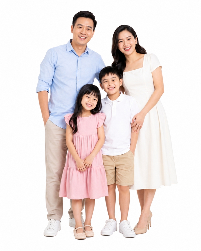 Gia đình, vui vẻ 123