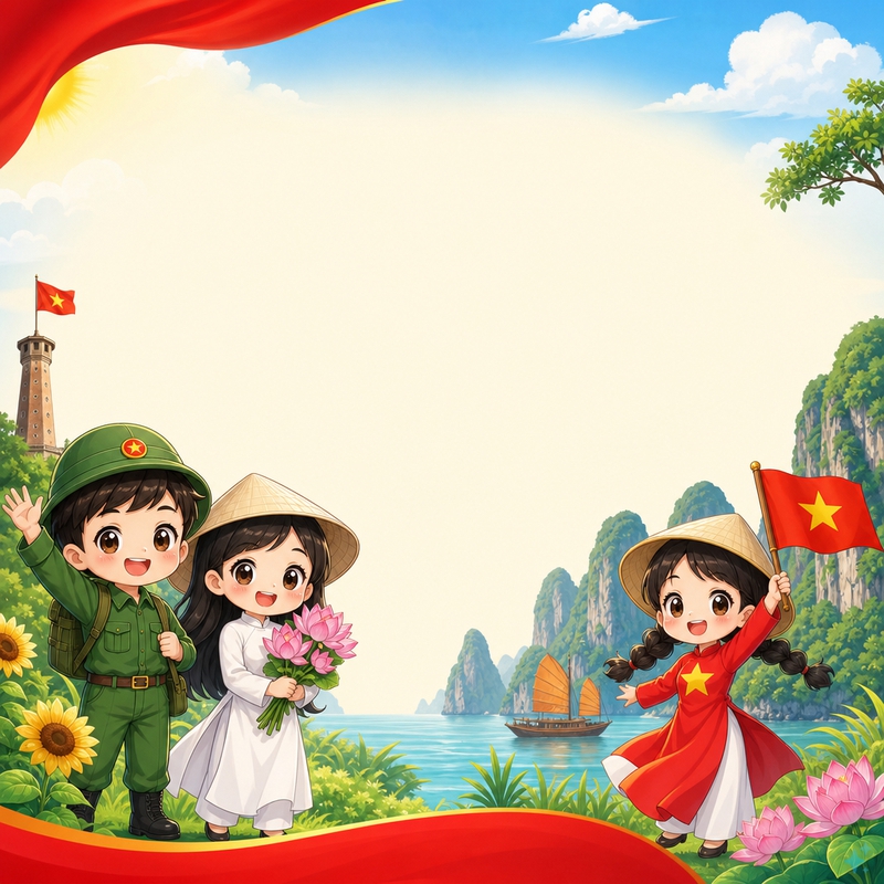 Định hướng tuyên truyền tháng 6/2026. Với đặc điểm Phong cách: Phong cách: Chibi....