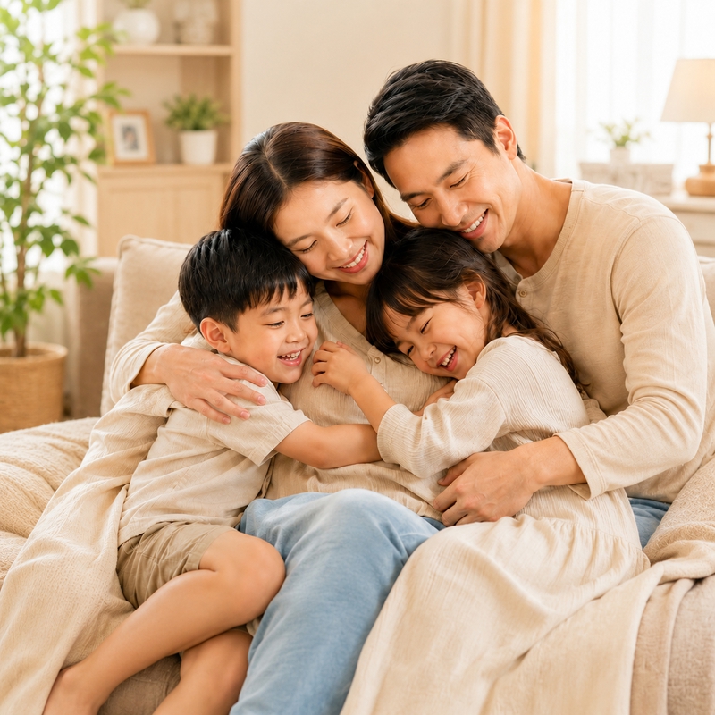 Gia đình, vui vẻ