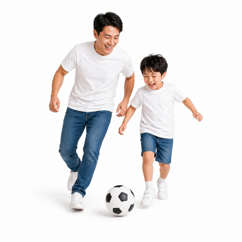 Bố và con, vui vẻ 15
