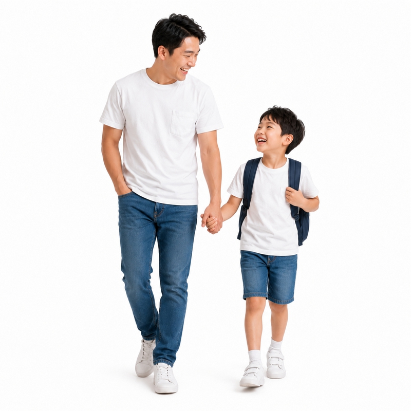 Bố và con, vui vẻ 16