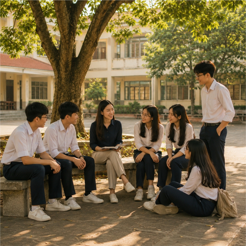 Học sinh, lớp học, vui vẻ 5