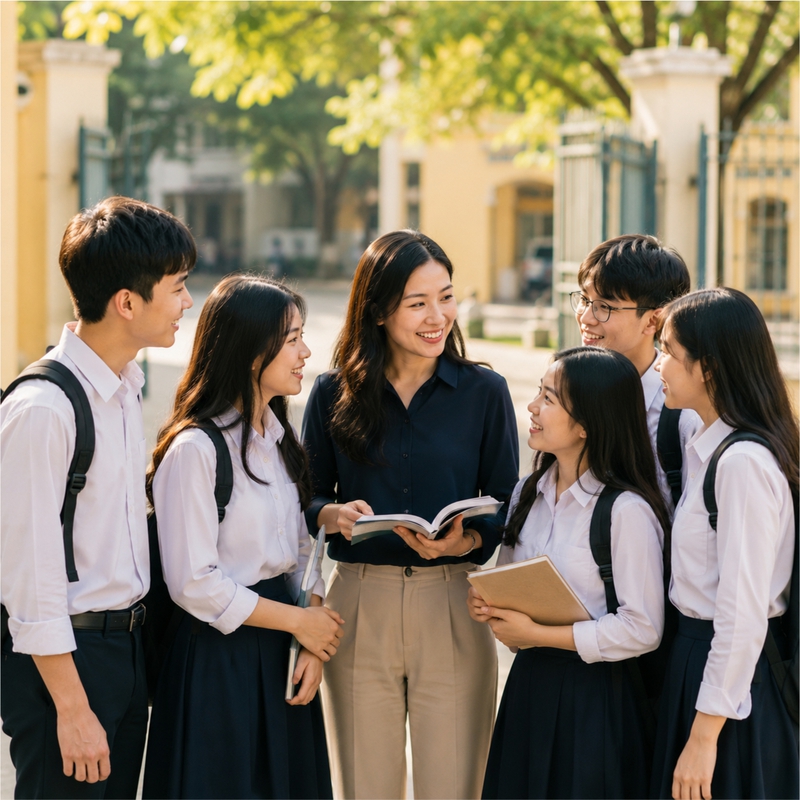 Học sinh, lớp học, vui vẻ 2