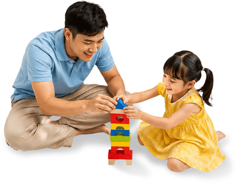 Bố và con, vui vẻ 14