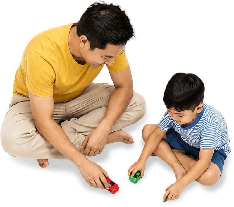 Bố và con, vui vẻ 6