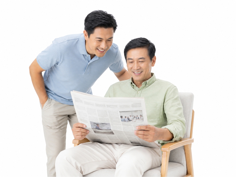 Chàng trai, đọc báo 20