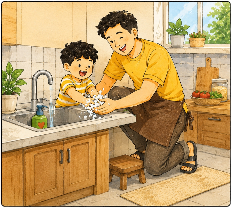 Bố và con, vui vẻ 39