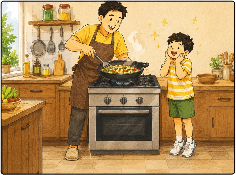 Bố và con, vui vẻ 36