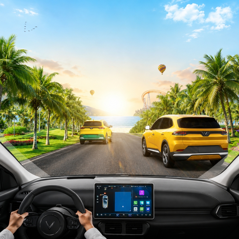 Xe hơi, bầu trời