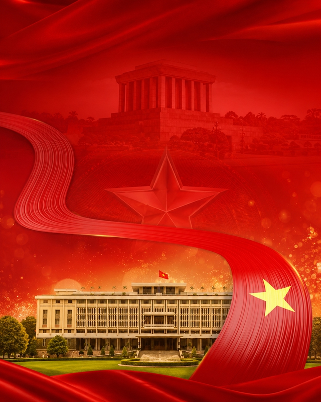 Dinh Độc Lập, lá cờ Việt Nam