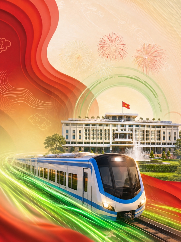Dinh Độc Lập, tàu Metro