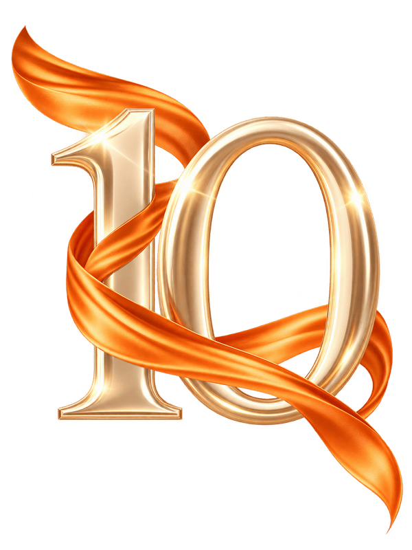 Số 10, ruy băng