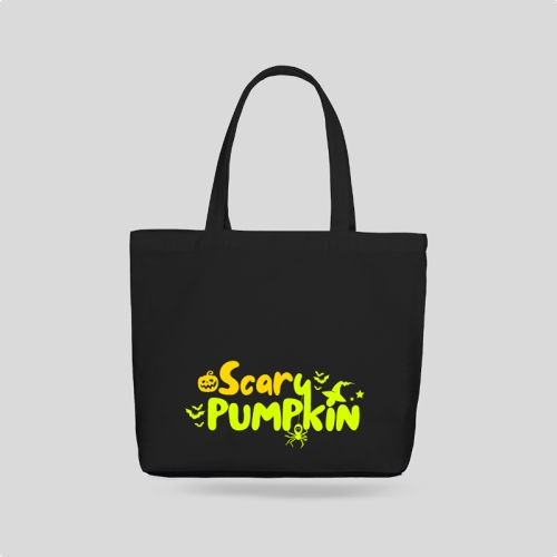 Mẫu thiết kế Túi canvas Halloween, lễ hội ma quái, sự kiện, event, dễ thương, cute, chibi, hoạt hình, cartoon	