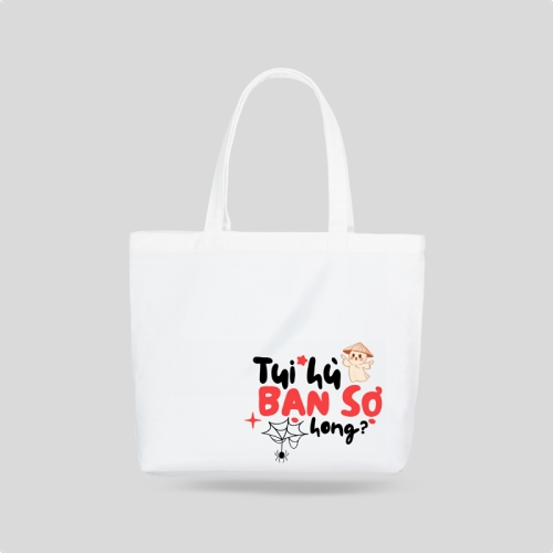 Mẫu thiết kế Túi canvas Halloween, lễ hội ma quái, sự kiện, event, dễ thương, cute, chibi, hoạt hình, cartoon