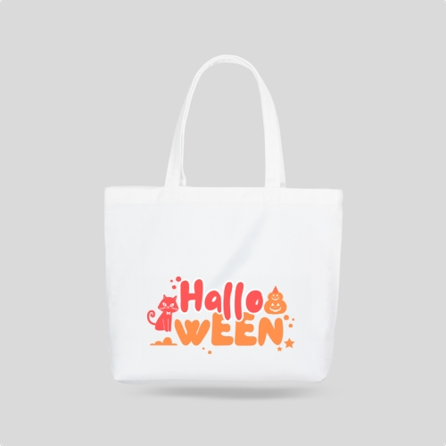 Mẫu thiết kế Túi canvas Halloween, lễ hội ma quái, sự kiện, event, dễ thương, cute, chibi, hoạt hình, cartoon