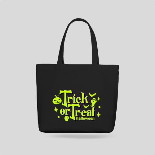 Mẫu thiết kế Túi canvas Halloween, lễ hội ma quái, sự kiện, event, dễ thương, cute, chibi, hoạt hình, cartoon	