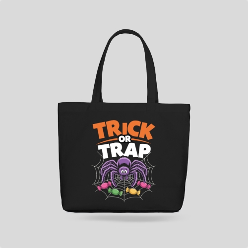 Mẫu thiết kế Túi canvas Halloween, lễ hội ma quái, sự kiện, event, dễ thương, cute, chibi, hoạt hình, cartoon
