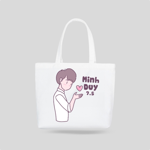 Mẫu thiết kế Túi canvas Couple, cặp đôi, người yêu, lover, tình yêu, love, đơn giản, simple, cute, dễ thương