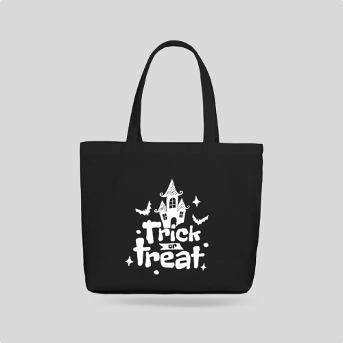 Mẫu thiết kế Túi canvas Halloween, lễ hội ma quái, sự kiện, event, dễ thương, cute, chibi, hoạt hình, cartoon	