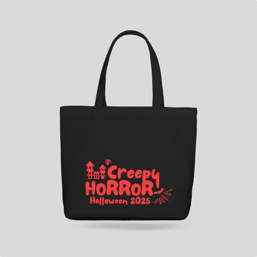Mẫu thiết kế Túi canvas Halloween, lễ hội ma quái, sự kiện, event, dễ thương, cute, chibi, hoạt hình, cartoon	