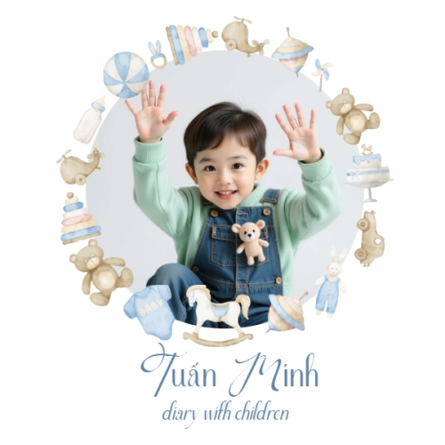 Mẫu thiết kế Photobook vuông Em bé, baby, thỏ, rabbit, cá nhân, personal style, sự kiện, event, dễ thương, cute