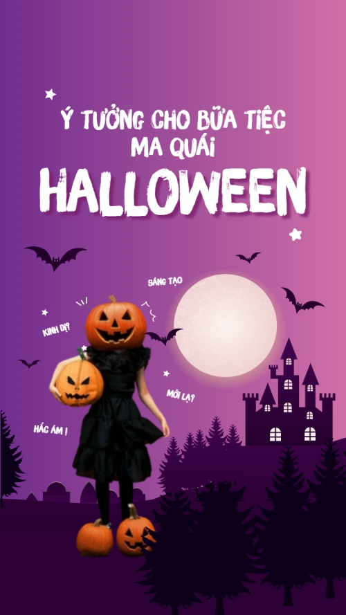 Mẫu thiết kế Thumbnail tiktok Halloween, lễ hội ma quái, sự kiện, event, lễ hội ma quái, lễ hội, festival, hiện đại, modern