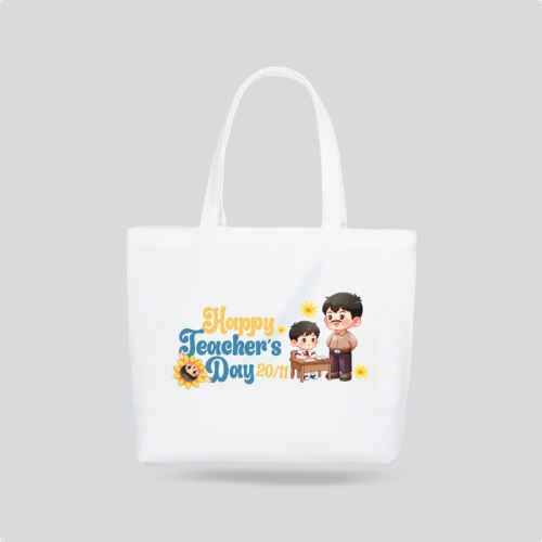 Mẫu thiết kế Túi canvas Happy teacher's day